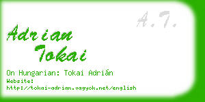adrian tokai business card